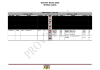 Summer 2025 – Provisional Public Exams Timetable