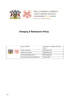 Charging and Remissions Policy